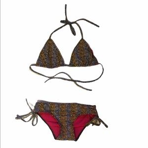 Issa London Animal Print Bikini S